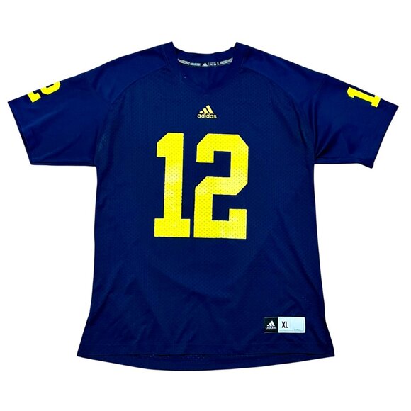 Michigan Wolverines Adidas #12 Jersey - Picture 1 of 6
